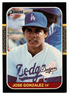 Jose Gonzalez RC - Los Angeles Dodgers  (MLB Baseball Card) 1987 Donruss # 525 NM/MT