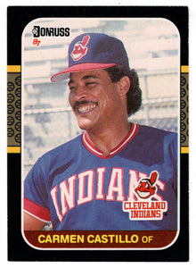 Carmen Castillo - Cleveland Indians (MLB Baseball Card) 1987 Donruss # 588 NM/MT