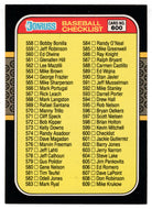 Checklist # 7 (MLB Baseball Card) 1987 Donruss # 600 NM/MT