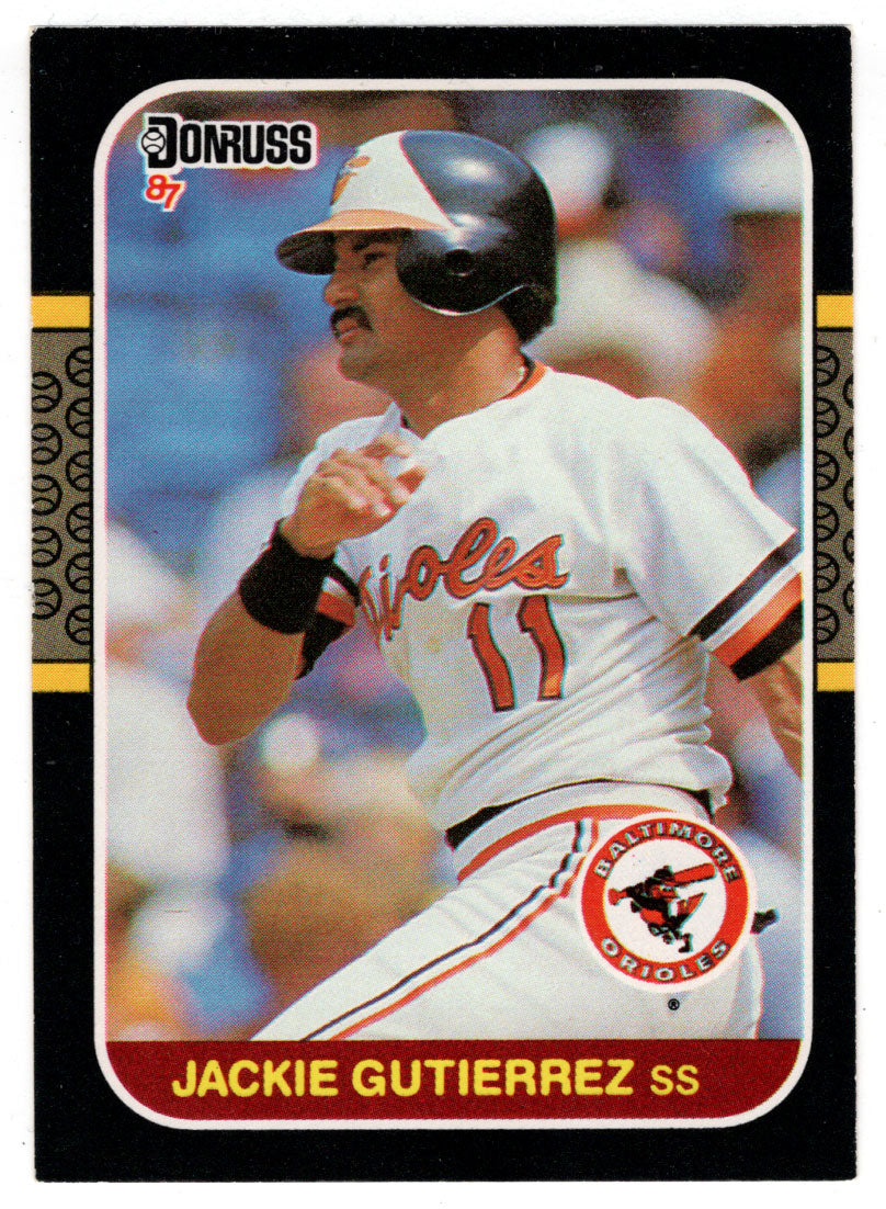 Jackie Gutierrez - Baltimore Orioles (MLB Baseball Card) 1987 Donruss # 601 NM/MT