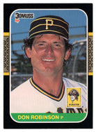 Don Robinson - Pittsburgh Pirates (MLB Baseball Card) 1987 Donruss # 608 NM/MT