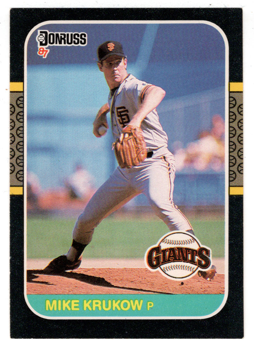 Mike Krukow - San Francisco Giants (MLB Baseball Card) 1987 Donruss # 609 NM/MT