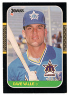Dave Valle RC - Seattle Mariners (MLB Baseball Card) 1987 Donruss # 610 NM/MT