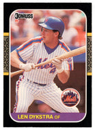 Len Dykstra - New York Mets (MLB Baseball Card) 1987 Donruss # 611 NM/MT