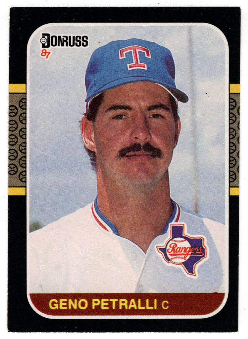 Geno Petralli - Texas Rangers (MLB Baseball Card) 1987 Donruss # 619 NM/MT