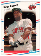 Kirby Puckett - Minnesota Twins  (MLB Baseball Card) 1988 Fleer # 19 Mint