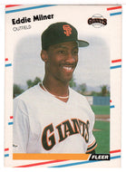 Eddie Milner - San Francisco Giants (MLB Baseball Card) 1988 Fleer # 90 Mint