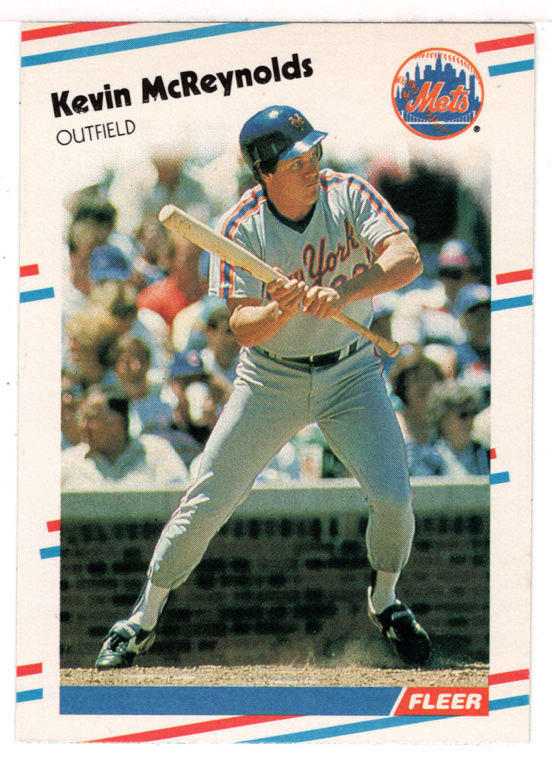 Kevin McReynolds - New York Mets (MLB Baseball Card) 1988 Fleer # 143 Mint