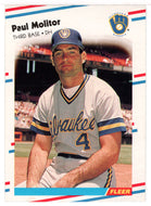 Paul Molitor - Milwaukee Brewers (MLB Baseball Card) 1988 Fleer # 169 Mint