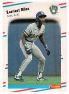 Earnest Riles - Milwaukee Brewers (MLB Baseball Card) 1988 Fleer # 172 Mint