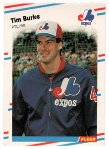 Tim Burke - Montreal Expos (MLB Baseball Card) 1988 Fleer # 180 Mint