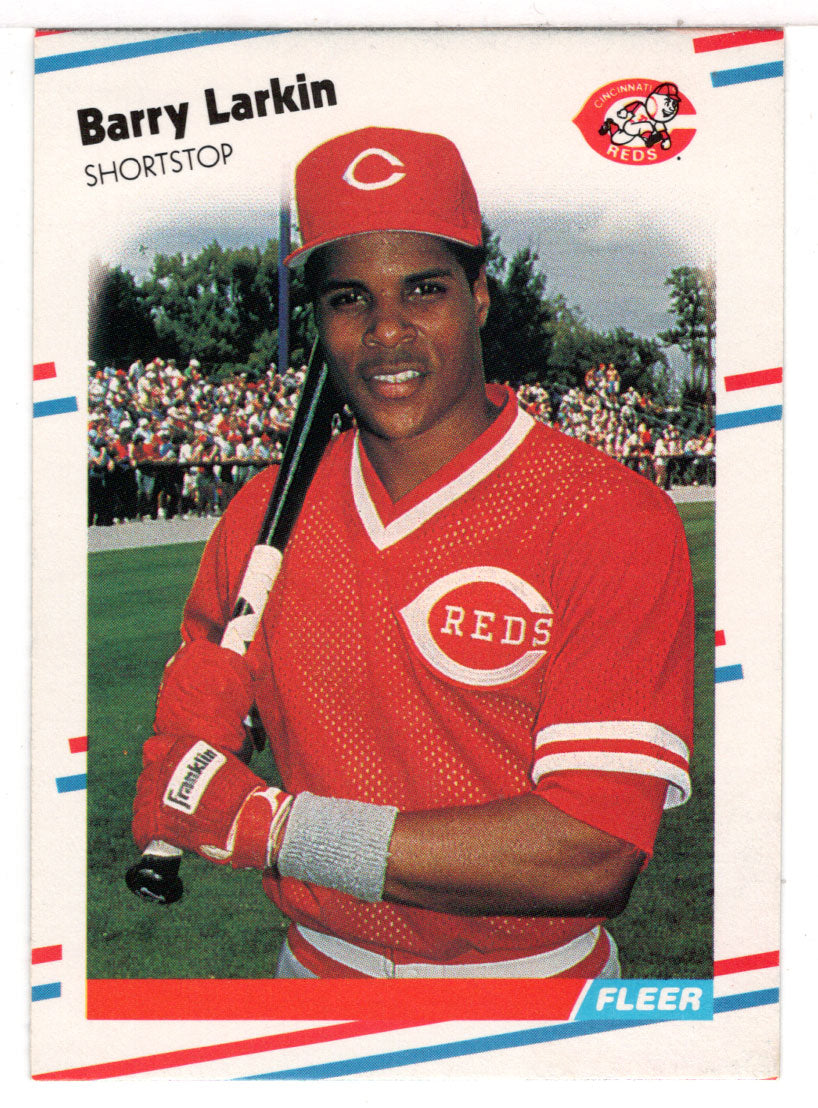 Barry Larkin - Cincinnati Reds (MLB Baseball Card) 1988 Fleer