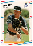 John Davis RC - Kansas City Royals (MLB Baseball Card) 1988 Fleer # 255 Mint