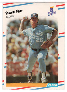 Steve Farr - Kansas City Royals (MLB Baseball Card) 1988 Fleer # 256 Mint