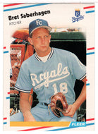 Bret Saberhagen - Kansas City Royals (MLB Baseball Card) 1988 Fleer # 268 Mint