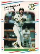 Tony Bernazard - Oakland Athletics (MLB Baseball Card) 1988 Fleer # 275 Mint