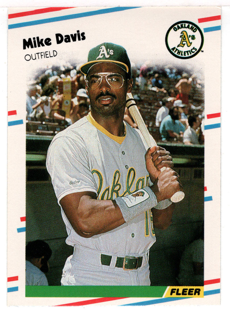 Mike Davis - Oakland Athletics (MLB Baseball Card) 1988 Fleer # 277 Mint