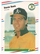 Storm Davis - Oakland Athletics (MLB Baseball Card) 1988 Fleer # 278 Mint