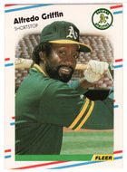 Alfredo Griffin - Oakland Athletics (MLB Baseball Card) 1988 Fleer # 280 Mint