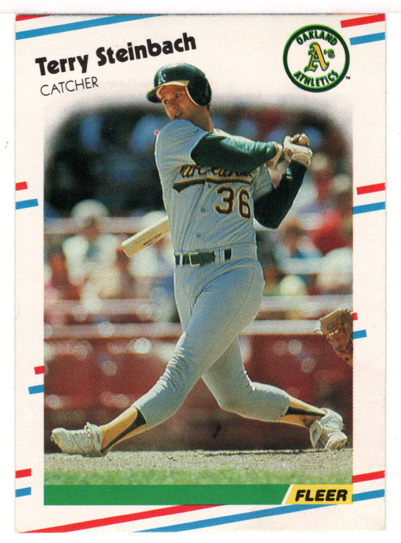 Terry Steinbach - Oakland Athletics (MLB Baseball Card) 1988 Fleer # 294 Mint