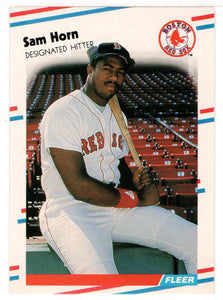 Sam Horn RC - Boston Red Sox (MLB Baseball Card) 1988 Fleer # 355 Mint