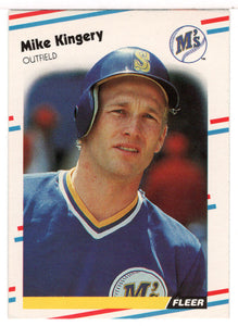 Mike Kingery - Seattle Mariners  (MLB Baseball Card) 1988 Fleer # 376 Mint