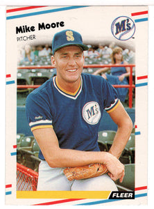 Mike Moore - Seattle Mariners  (MLB Baseball Card) 1988 Fleer # 379 Mint