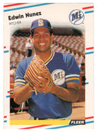 Edwin Nunez - Seattle Mariners (MLB Baseball Card) 1988 Fleer # 383 Mint