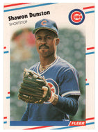 Shawon Dunston - Chicago Cubs (MLB Baseball Card) 1988 Fleer # 419 Mint