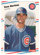 Dave Martinez - Chicago Cubs (MLB Baseball Card) 1988 Fleer # 424 Mint