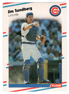 Jim Sundberg - Chicago Cubs (MLB Baseball Card) 1988 Fleer # 434 Mint