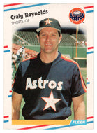 Craig Reynolds - Houston Astros (MLB Baseball Card) 1988 Fleer # 454 Mint