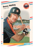 Denny Walling - Houston Astros (MLB Baseball Card) 1988 Fleer # 458 Mint