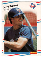 Jerry Browne - Texas Rangers - Error (MLB Baseball Card) 1988 Fleer # 462A Mint