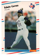 Edwin Correa - Texas Rangers (MLB Baseball Card) 1988 Fleer # 464 Mint