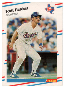 Scott Fletcher - Texas Rangers (MLB Baseball Card) 1988 Fleer # 466 Mint