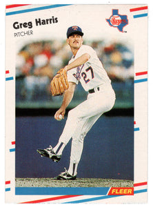 Greg Harris - Texas Rangers (MLB Baseball Card) 1988 Fleer # 468 Mint