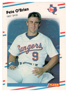 Pete O'Brien - Texas Rangers (MLB Baseball Card) 1988 Fleer # 475 Mint