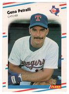 Geno Petralli - Texas Rangers (MLB Baseball Card) 1988 Fleer # 477 Mint