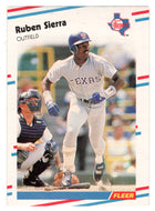 Ruben Sierra - Texas Rangers (MLB Baseball Card) 1988 Fleer # 479 Mint