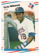 Curtis Wilkerson - Texas Rangers (MLB Baseball Card) 1988 Fleer # 481 Mint