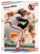 Devon White - California Angels (MLB Baseball Card) 1988 Fleer # 506 Mint
