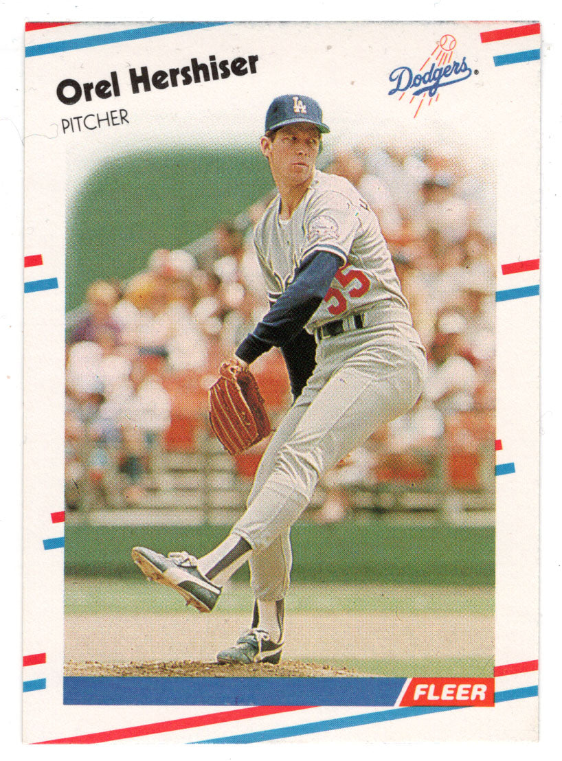 Orel Hershiser - Los Angeles Dodgers (MLB Baseball Card) 1988 Fleer # 518 Mint