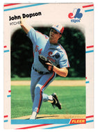 John Dopson - Montreal Expos - Update (MLB Baseball Card) 1988 Fleer # U-99 Mint