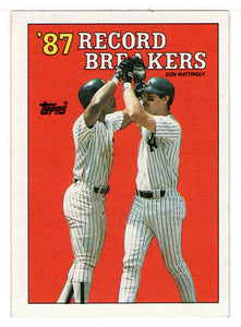 Don Mattingly - New York Yankees - Record Breaker (MLB Baseball Card) 1988 Topps # 2 Mint