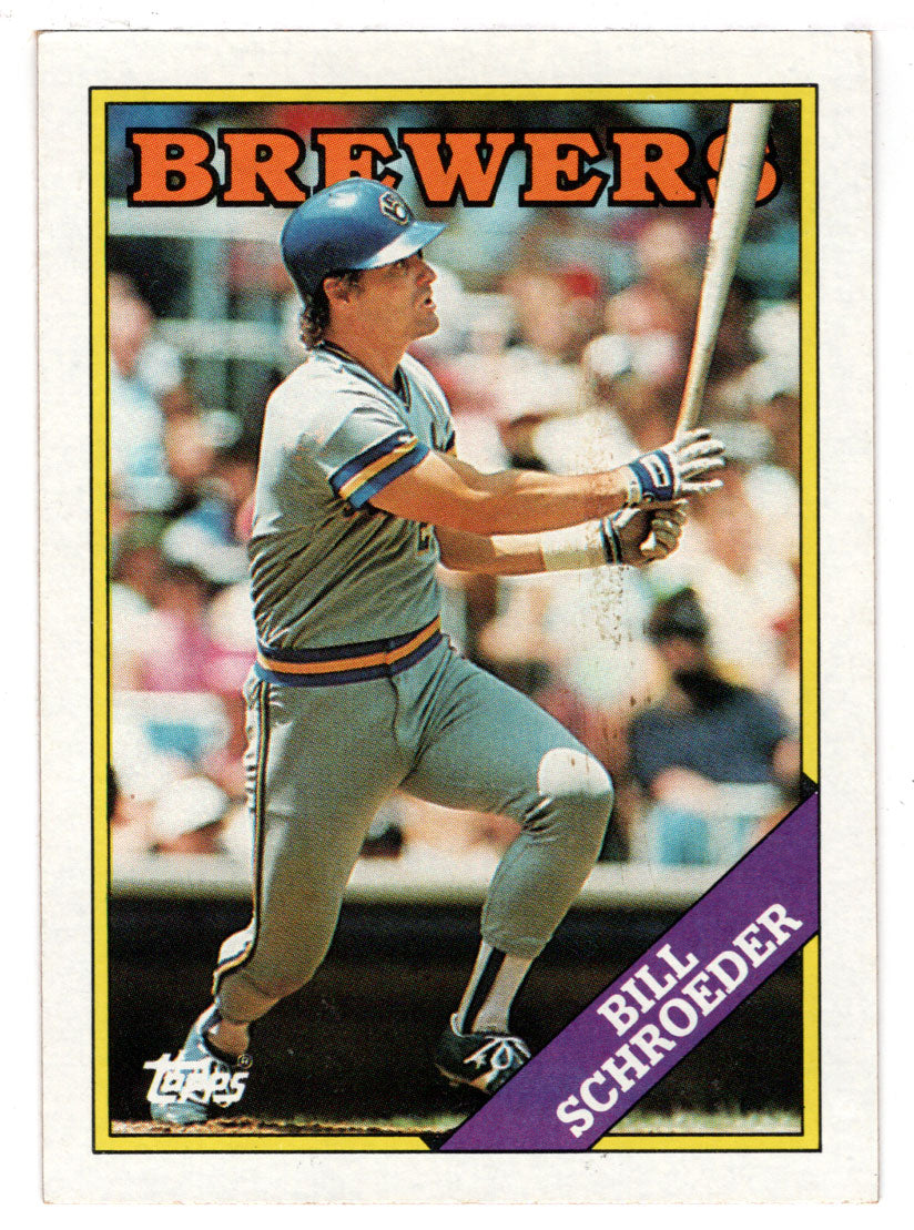 Bill Schroeder - Milwaukee Brewers (MLB Baseball Card) 1988 Topps # 12 Mint