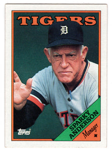 Sparky Anderson - Detroit Tigers (MLB Baseball Card) 1988 Topps # 14 Mint