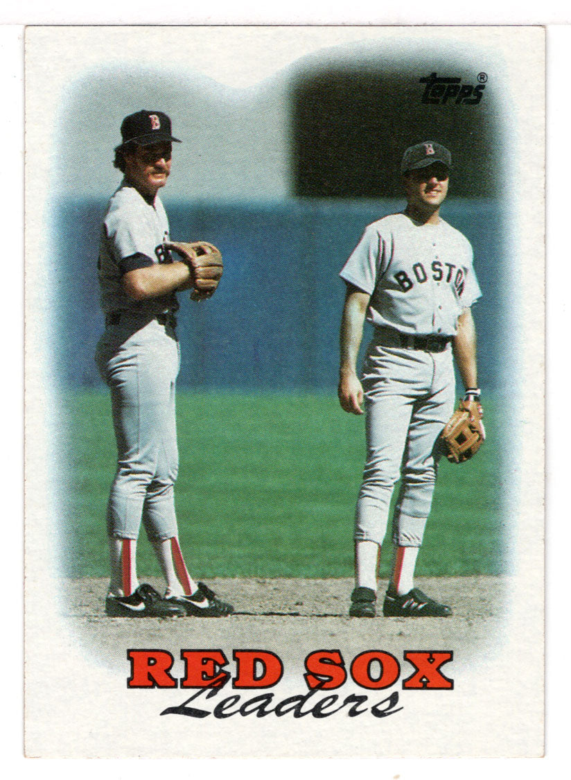 Wade Boggs - Spike Owen - Boston Red Sox Team Leaders (MLB Baseball Card) 1988 Topps # 21 Mint