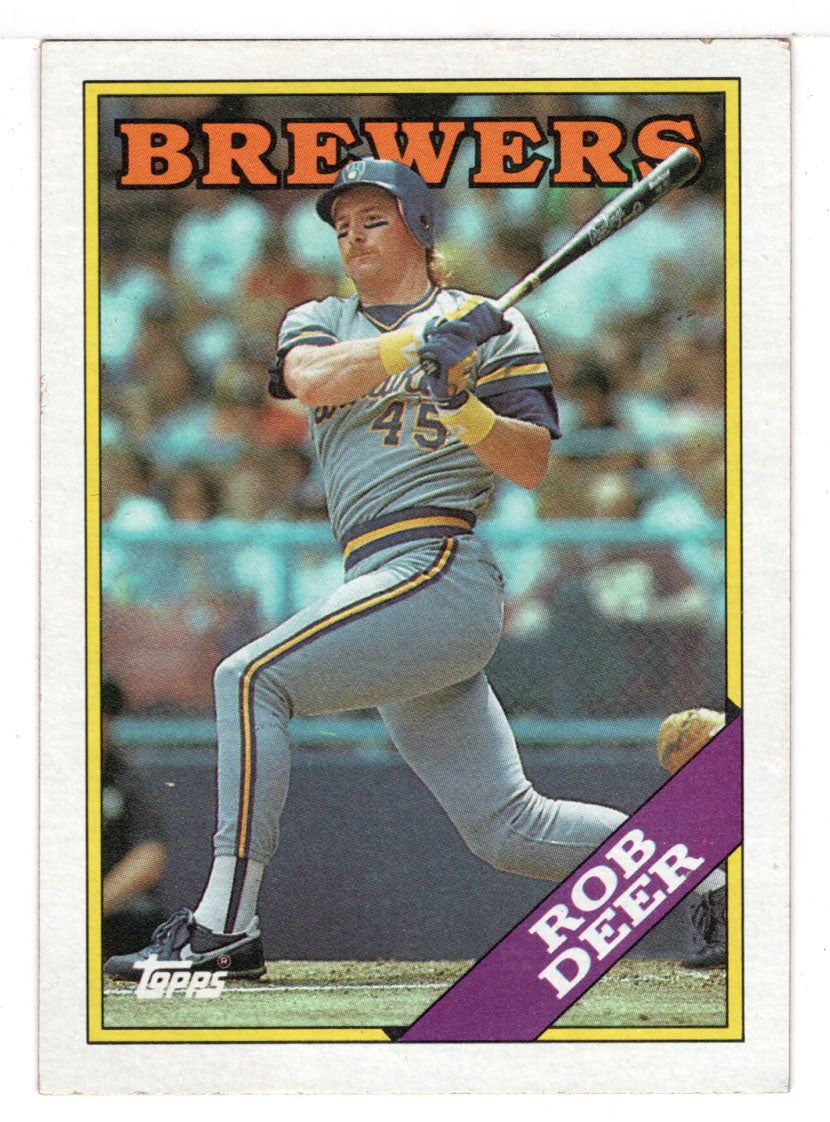 Rob Deer - Milwaukee Brewers (MLB Baseball Card) 1988 Topps # 33 Mint
