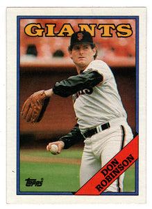 Don Robinson - San Francisco Giants (MLB Baseball Card) 1988 Topps # 52 Mint